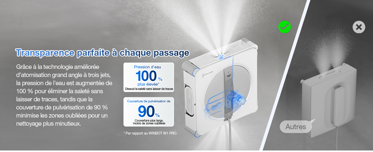 Schéma technique du produit montrant les différents composants et spécifications d'un appareil. Affichage de plusieurs angles et coupes transversales avec indicateurs de mesure.