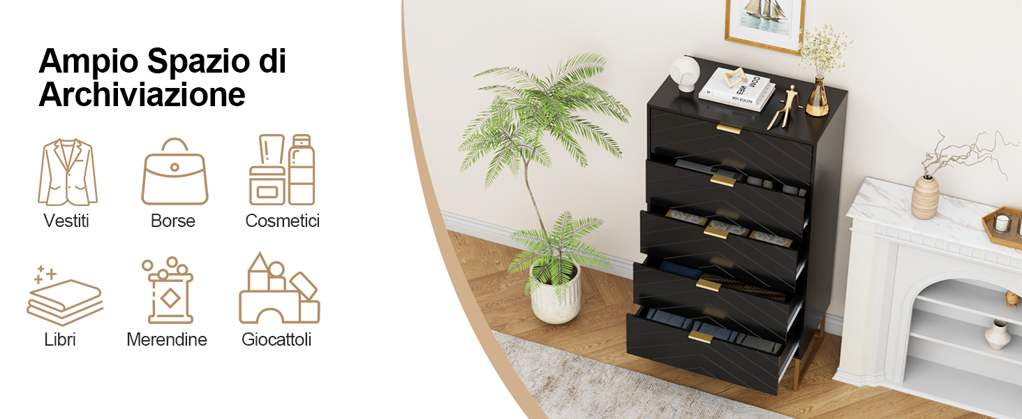 ampio spazio di archiviazione