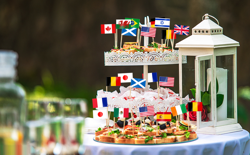 Petits Cure-dents Décoratifs Drapeau Israélien Cure-dents Ou Bâtonnets De Cocktail Pour Cupcakes Ou Autres Friandises Drapeau Cure-dents Israélien