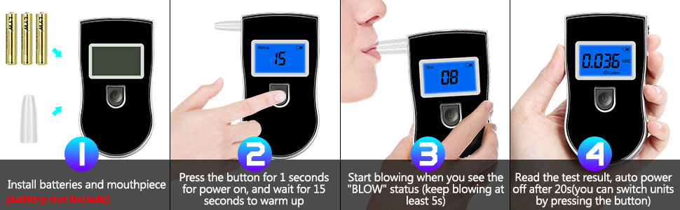 Instructional diagram showing step-by-step touch screen gestures and interactions, with blue highlights indicating finger positions and movement patterns.