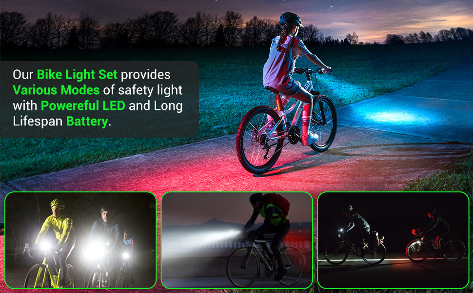  Luce Bicicletta 1600 Lumens Super Luminoso Illuminazione Bicicletta Modalità Luce 6 + 4 Ricarica USB Impermeabile 