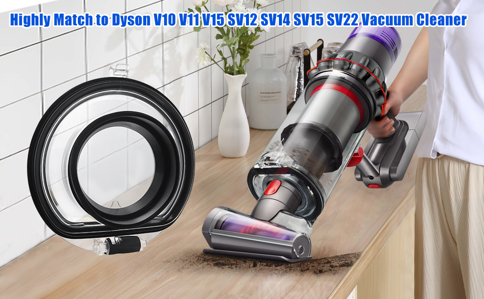 Deckel, Basisteile mit Dichtungsring für Dyson V10 V11 Staubsauger