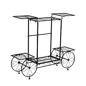 Scaffali verticali Piante Espositore Rack Angolo Fioriera Mensola Organizzatore per Giardino Patio