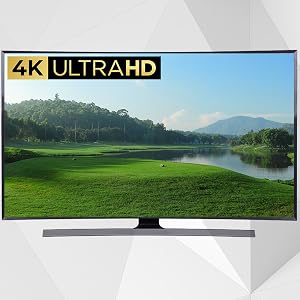 a tv with a landscape on the screen.