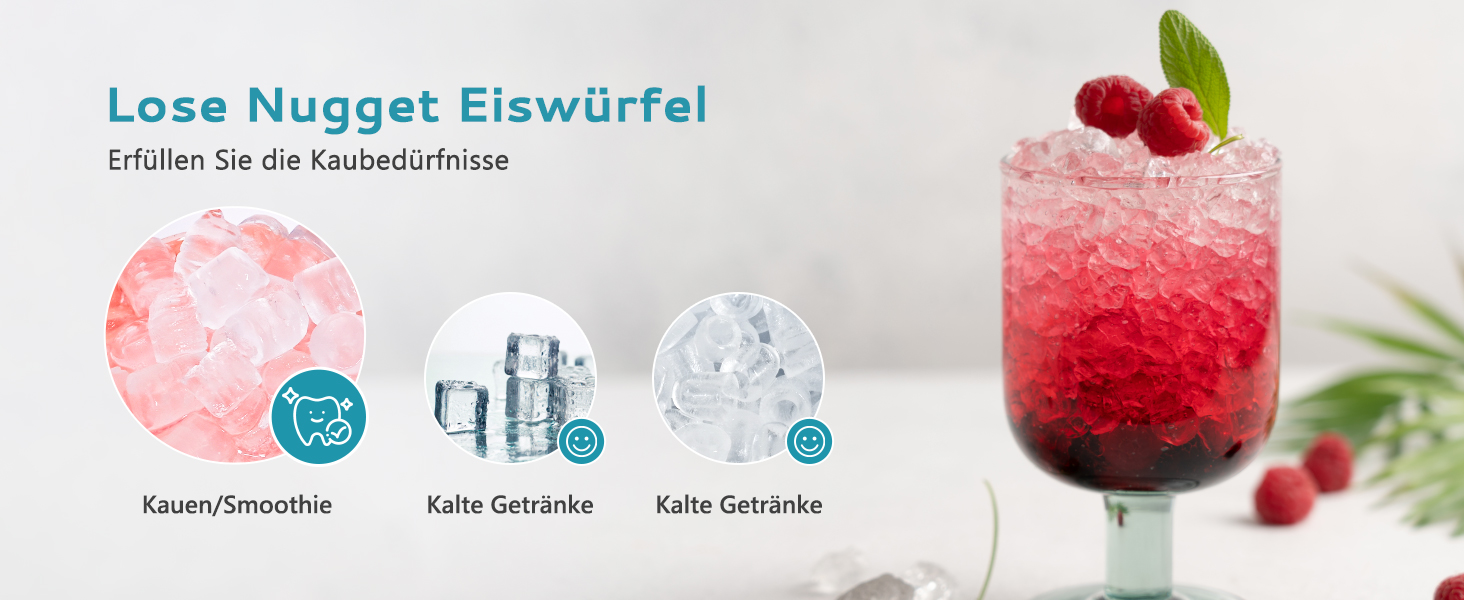 Lockerer Nugget-Eiswürfel