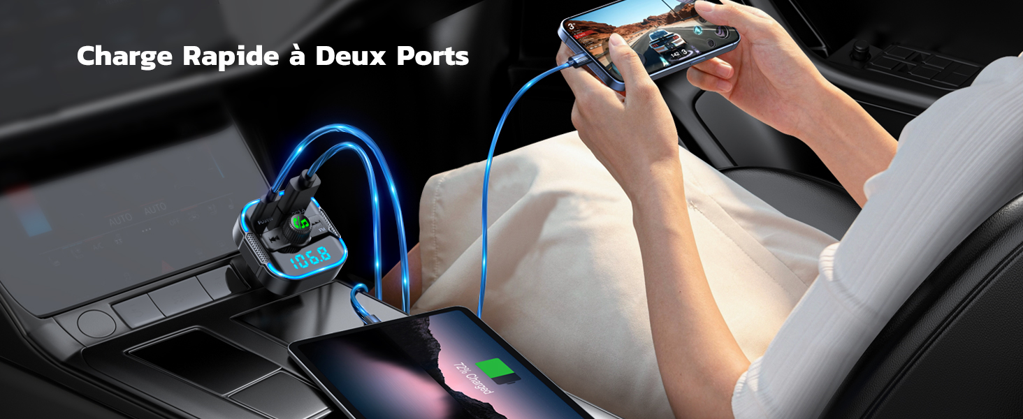 Bluetooth car FM transmitter Bluetooth car Bluetooth adapter