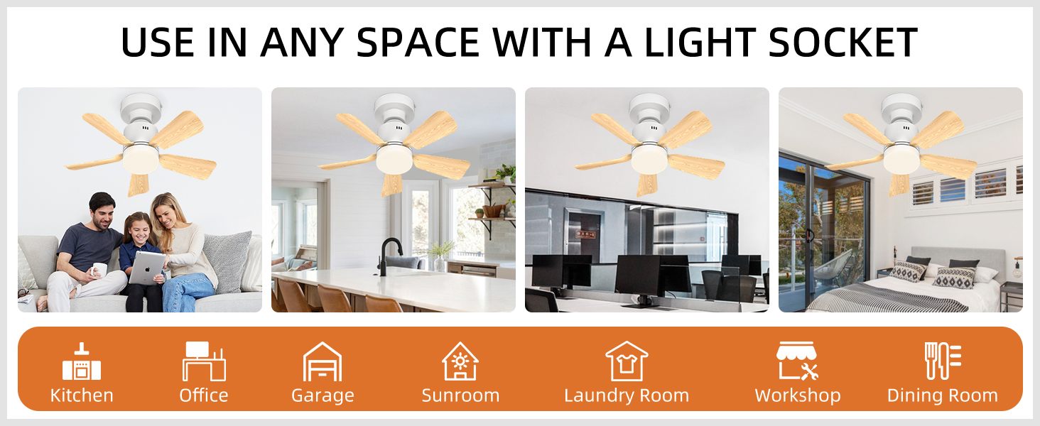 small ceiling fan