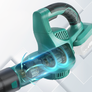 TEETOK cordless leaf blower is powered by a 350W pure copper motor