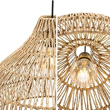 Rattan Light Fixture Details