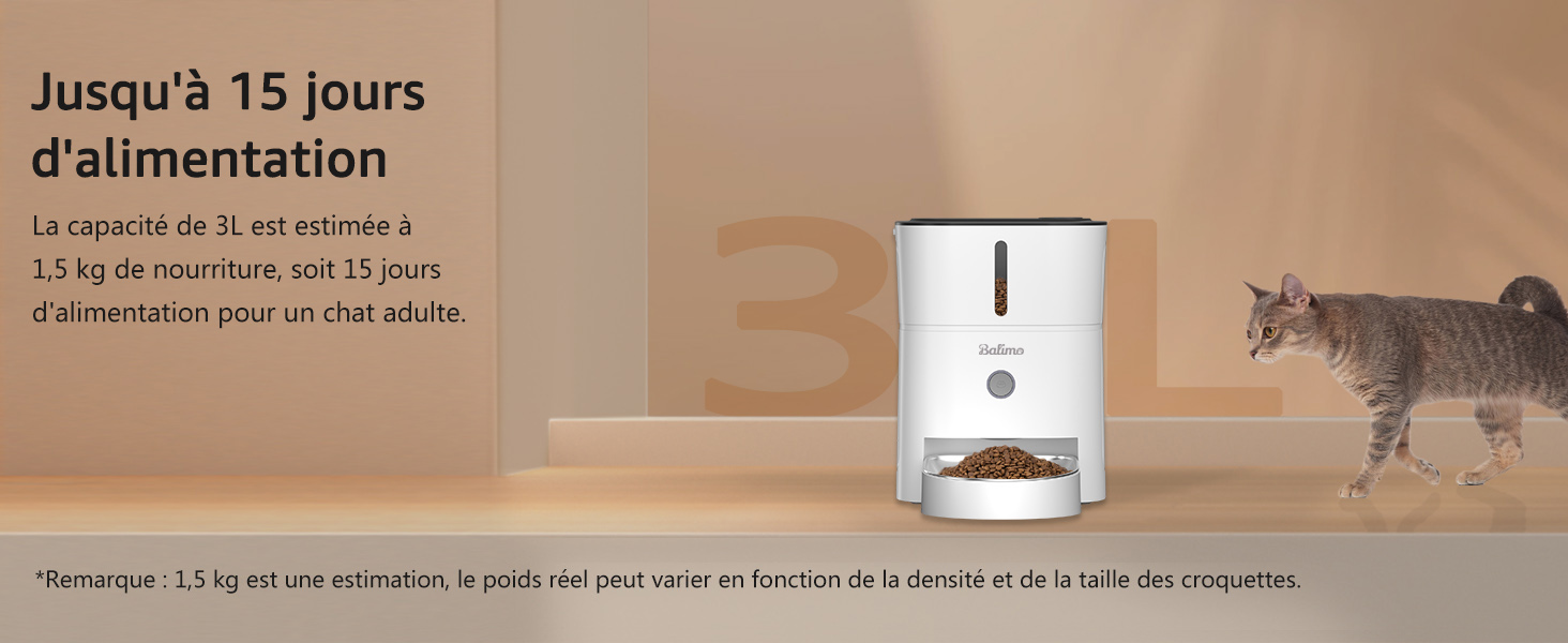  distributeur croquettes chat automatique