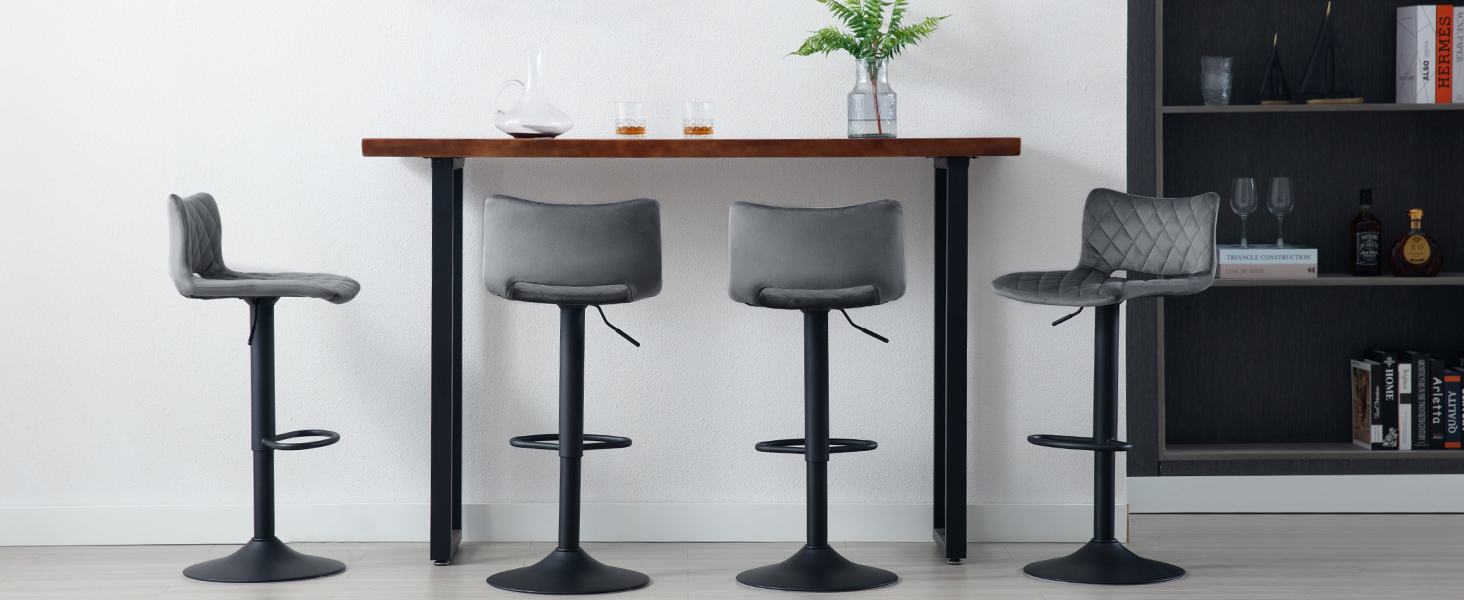 WOLTU Tabouret de Bar Pivotant. Tabouret Bar Réglable en Hauteur