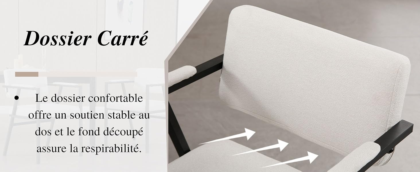 Chaise de salle à manger lot de 2