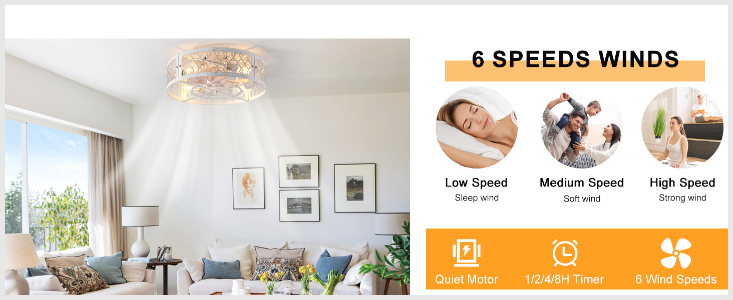 industrial ceiling light with fans and remote