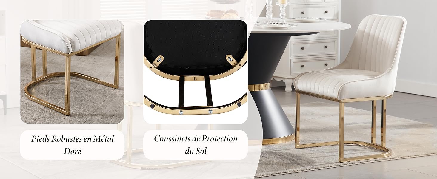 Chaise de Cuisine sans accoudoirs