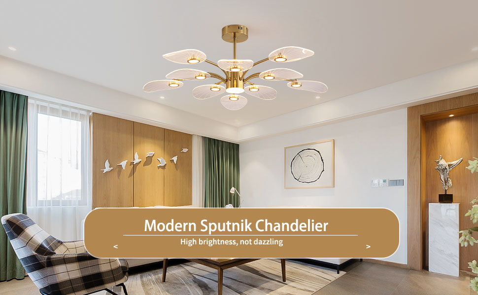 Modern Sputnik Chandelier