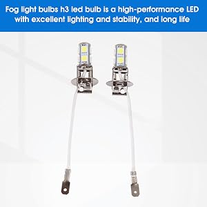 H3 5050 Weiß 9 SMD LED Xenon DC12V Autolampe Anti-Bruch Autoampullen LED 6500K
