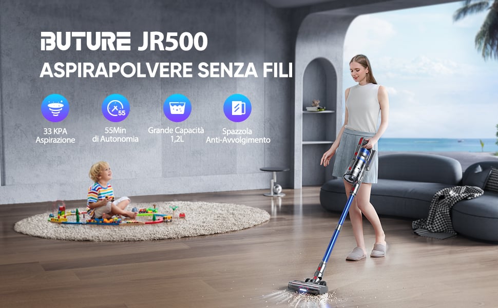 BuTure Aspirapolvere Senza Fili