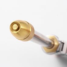 Pistola de riego de metal para jardín, manguera de riego