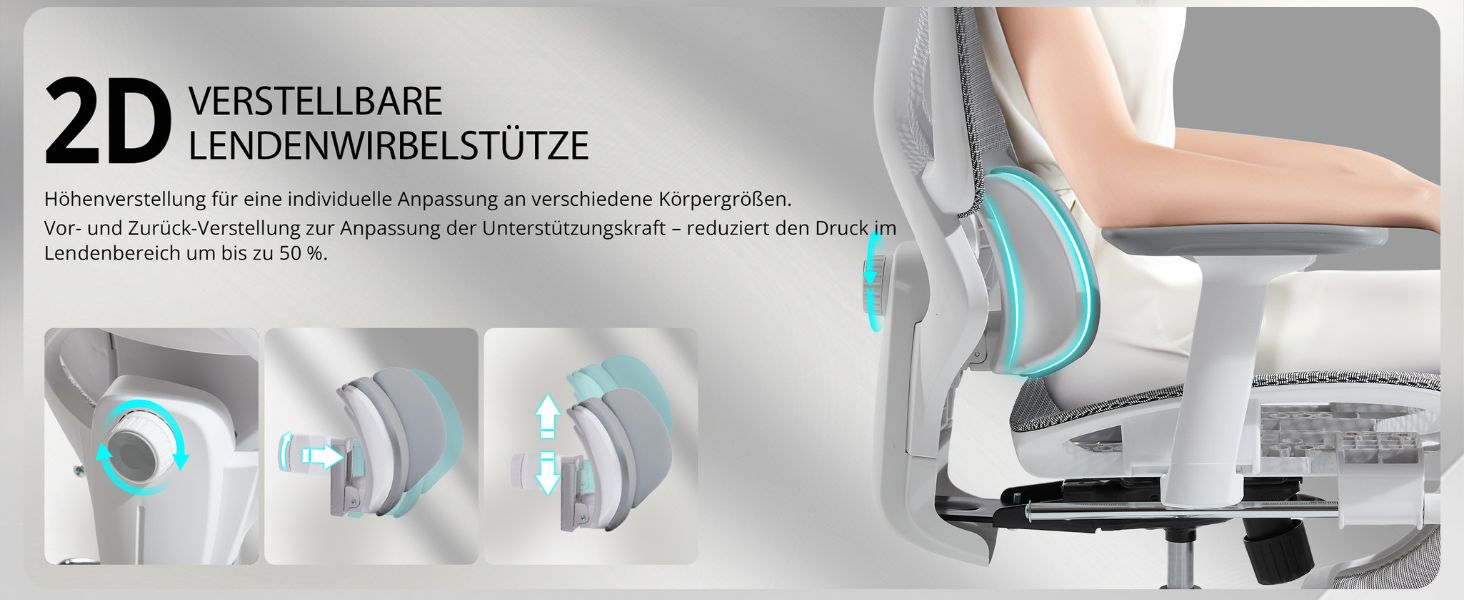 Der Text lautet „2D VERSTELLBARE LENKEMPFINDLICHKEIT“.