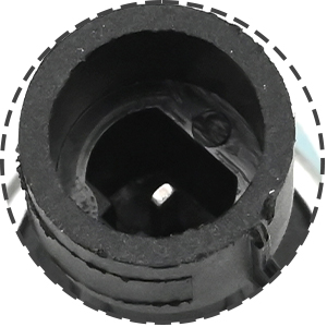 Text reads 'Image 6'. Close-up circular black and white image showing interior of cylindrical object with central opening.
