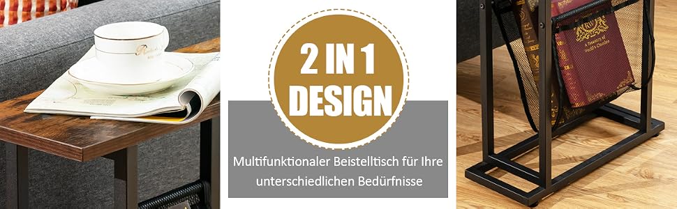 akzenttisch 2-stufiger teetisch telefontisch flurtisch pflegetisch laptoptisch