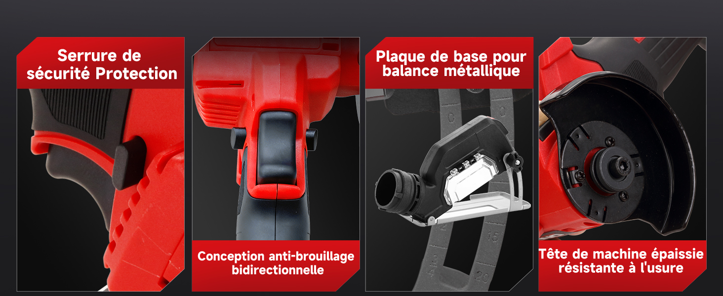 Le texte indique « Recharge en 2 h », « Type C », « USB A ». Les images du produit montrent une batterie externe ou un appareil de charge noir avec des ports USB et des connexions par câble de charge.