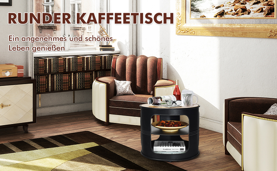 nachttisch metall, nachttisch rund, beistelltisch metall rund, beistelltisch metall