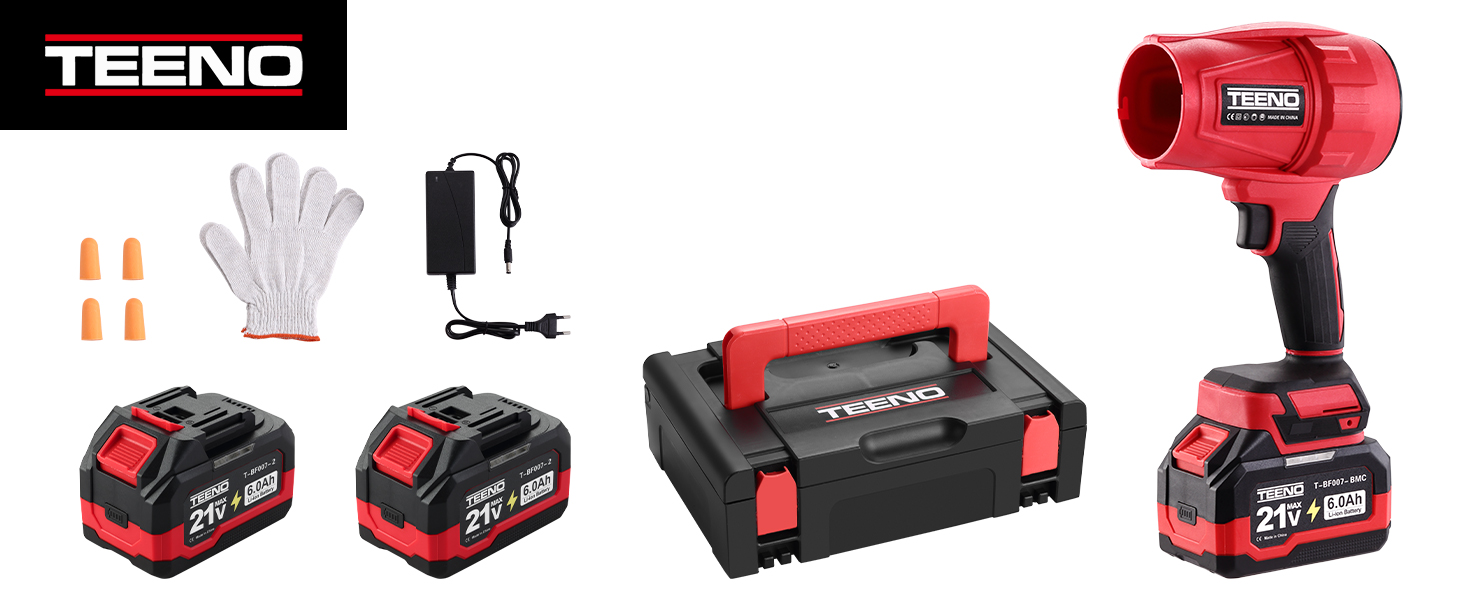 Collection de batteries et de chargeurs rouges pour outils électriques disposés sur une surface blanche. Affiche plusieurs unités de batterie et composants de charge.