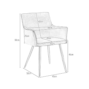 Lot de 4 chaises de salle à manger