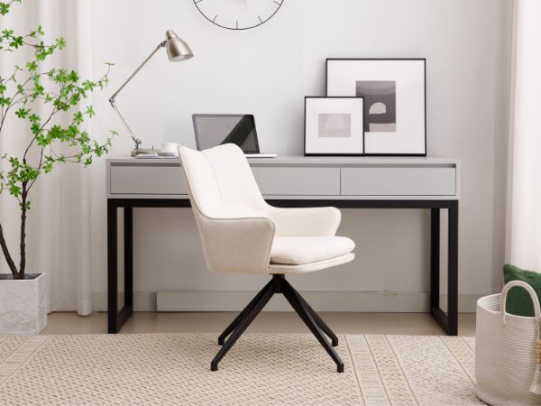 chaise bureau beige