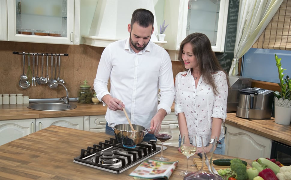 table de cuisson à gaz