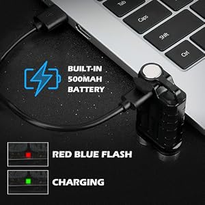 Mini LED Keychain Flashlight Small Rechargeable Pocket Flashlight EDC Flashlight 