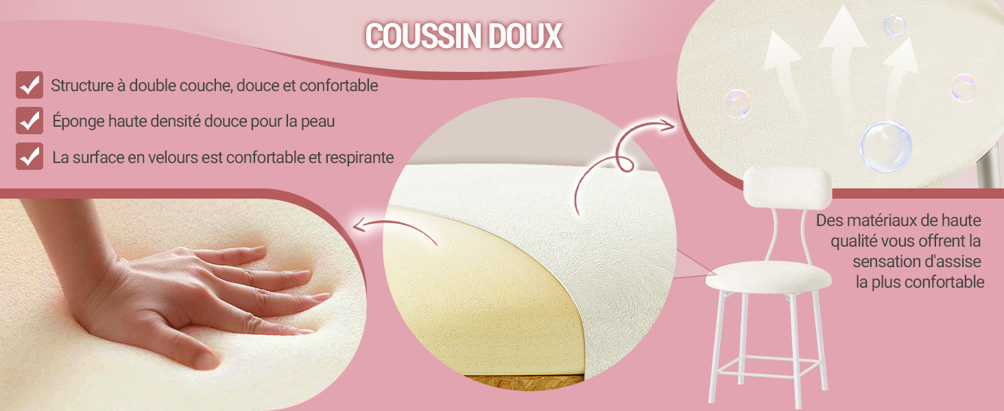 Tabouret de Coiffeuse 3