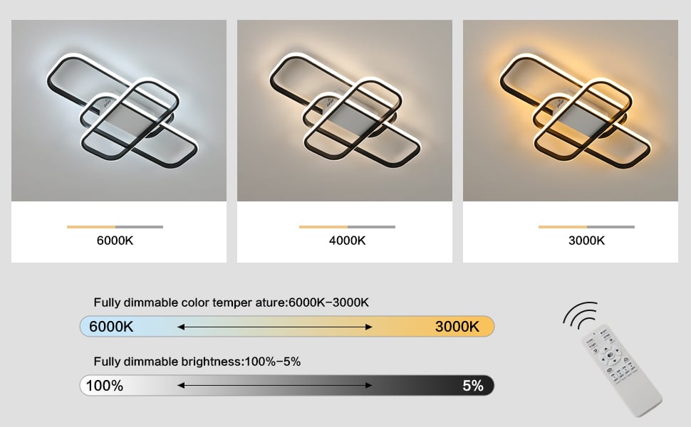 plafón led rectangular techo