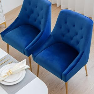 Chaise Salle a Manger Lot de 2, 4, 6, Chaise de Salle à Manger Velours, Chaise Fauteuil Salle Manger