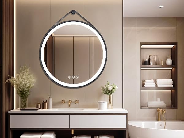 specchio con led luce bagno rotondo 60 cm 80 cm specchio tondo da bagno con led luce