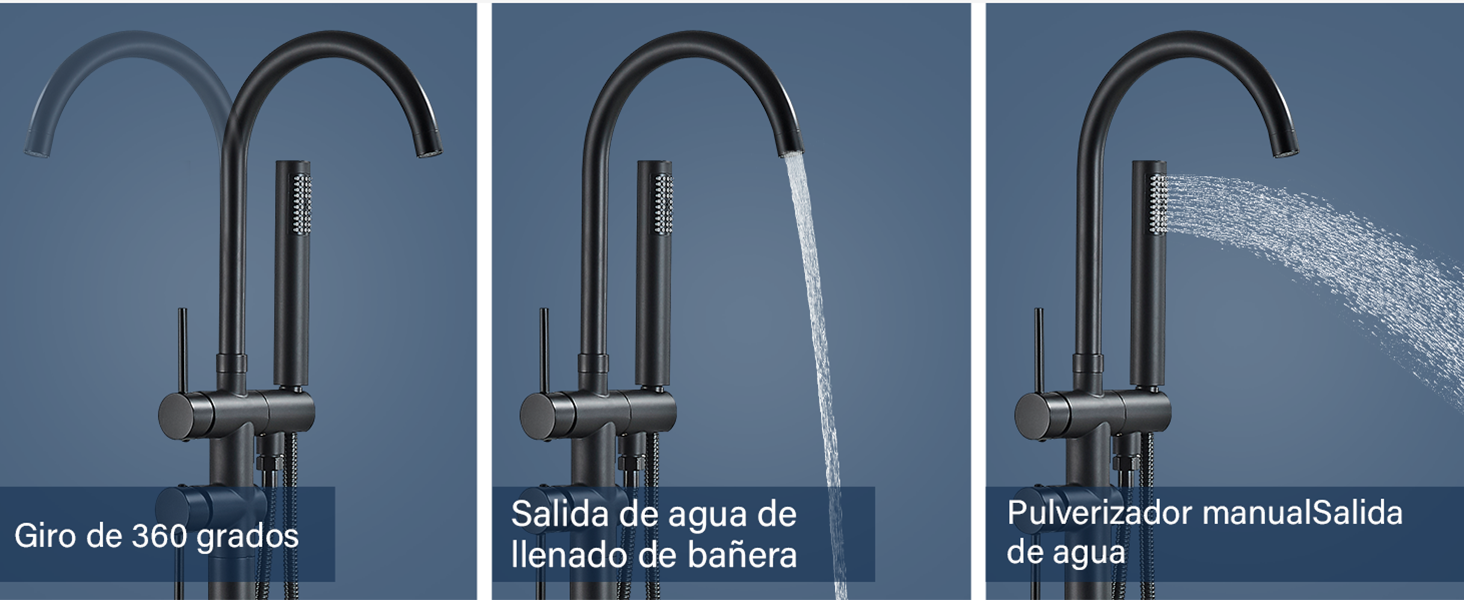 black tub filler