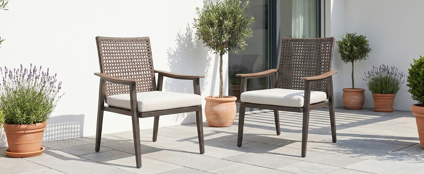 Rattanstuhl Set Bild 5