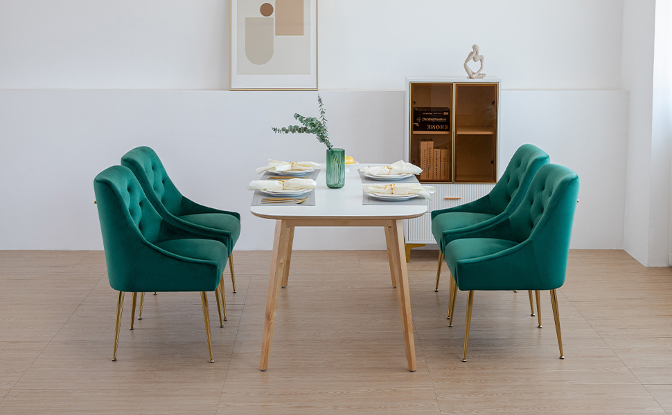 Chaise Salle a Manger Lot de 2, 4, 6, Chaise de Salle à Manger Velours, Chaise Fauteuil Salle Manger
