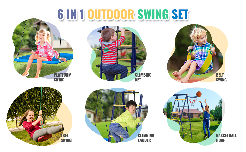 outdoor swing set