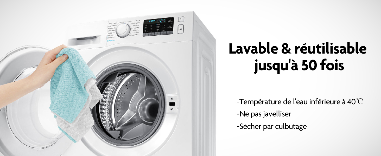 Paño de limpieza de microfibra Fantasticlean - 40 piezas por rollo