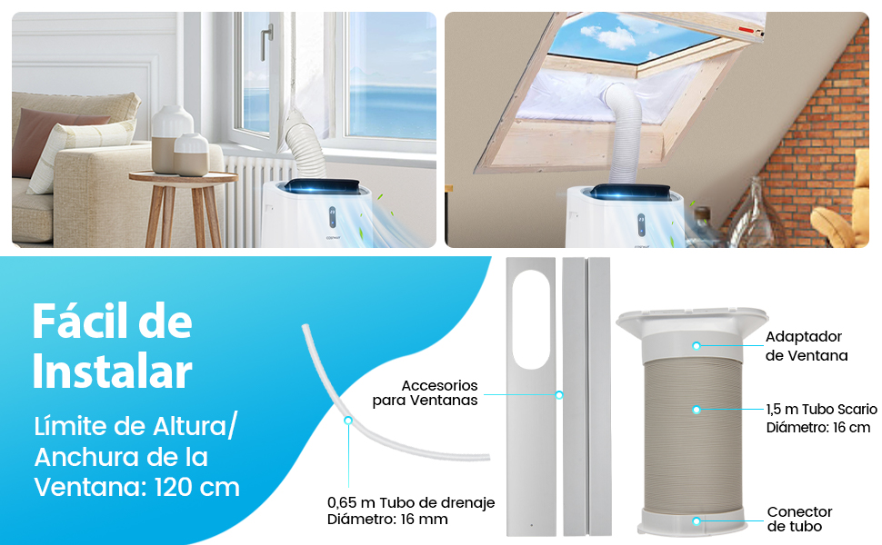 Aire Acondicionado Portátil 4 en 1