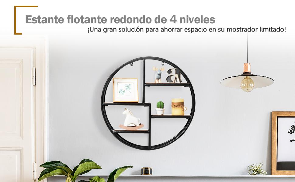 Estante Redondo de Pared