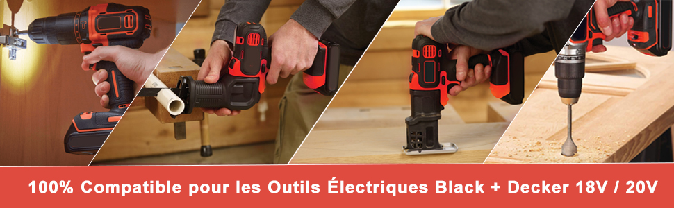 Batterie Lithium pour BLACK+DECKER 18/20v