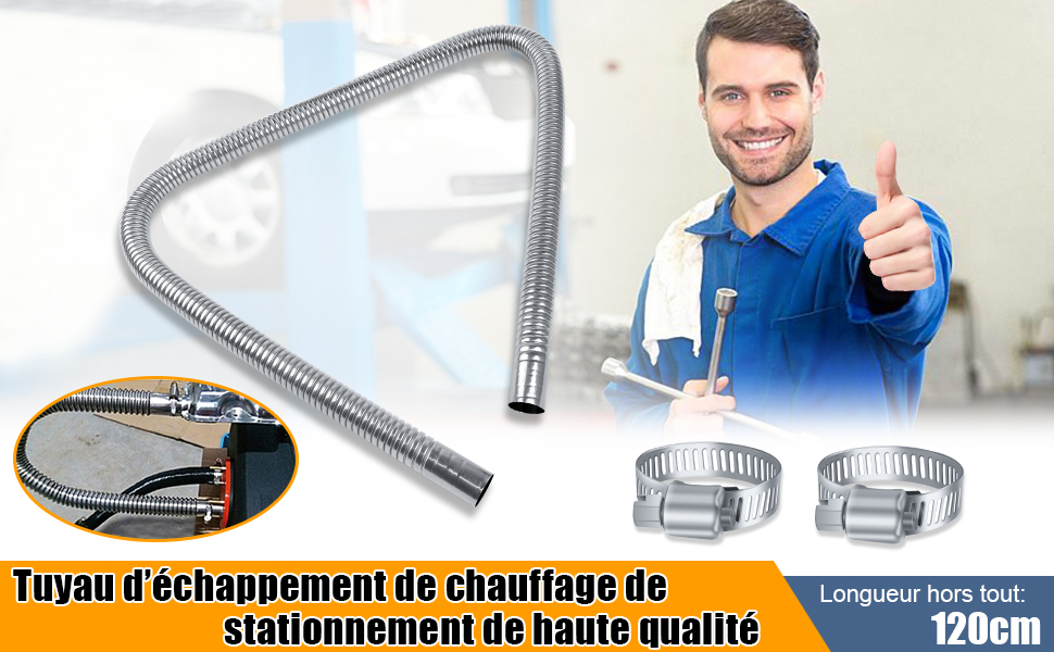 tuyau d'é chappement de chauffage de voiture