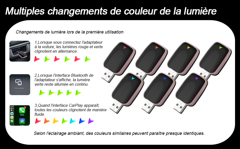 daptateur CarPlay sans fil USB Stick dongle