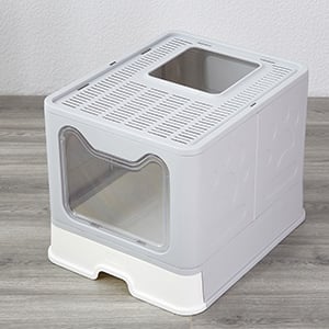 bac à litière chat lapin xxl design anti odeur taille tamis et couvercle chaton maine coon maison