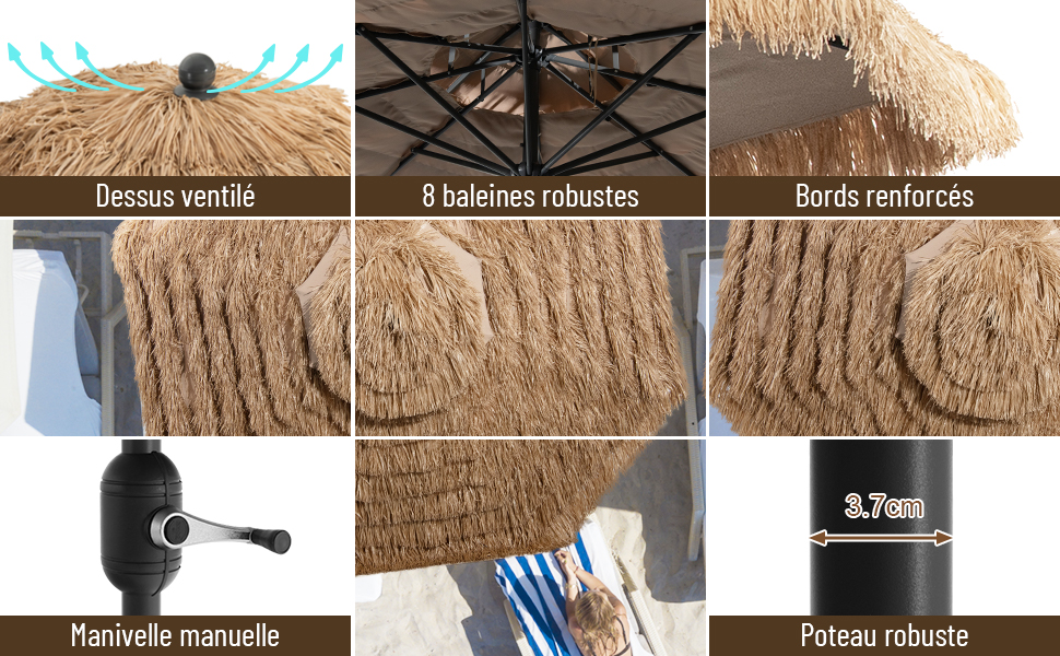 parasol en paille