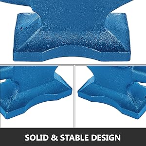 VEVOR Enclume En Fonte Enclume Bleue 25lbs Pour Les Forgerons/riveter/former Du Métal 16 Enclume de Fer Forgeron