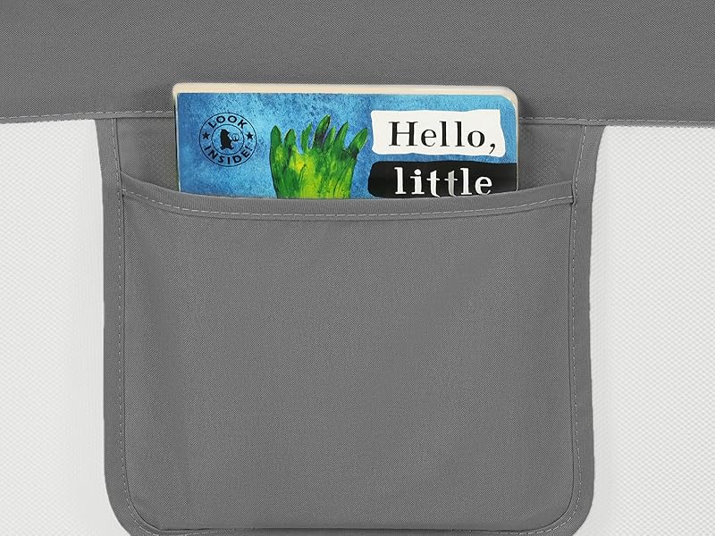 Sponda Letto Bambini WOLTU - 180 Cm, Regolabile 69-87 Cm, Grigio Chiaro, Anticaduta, Traspirante - Foto 13